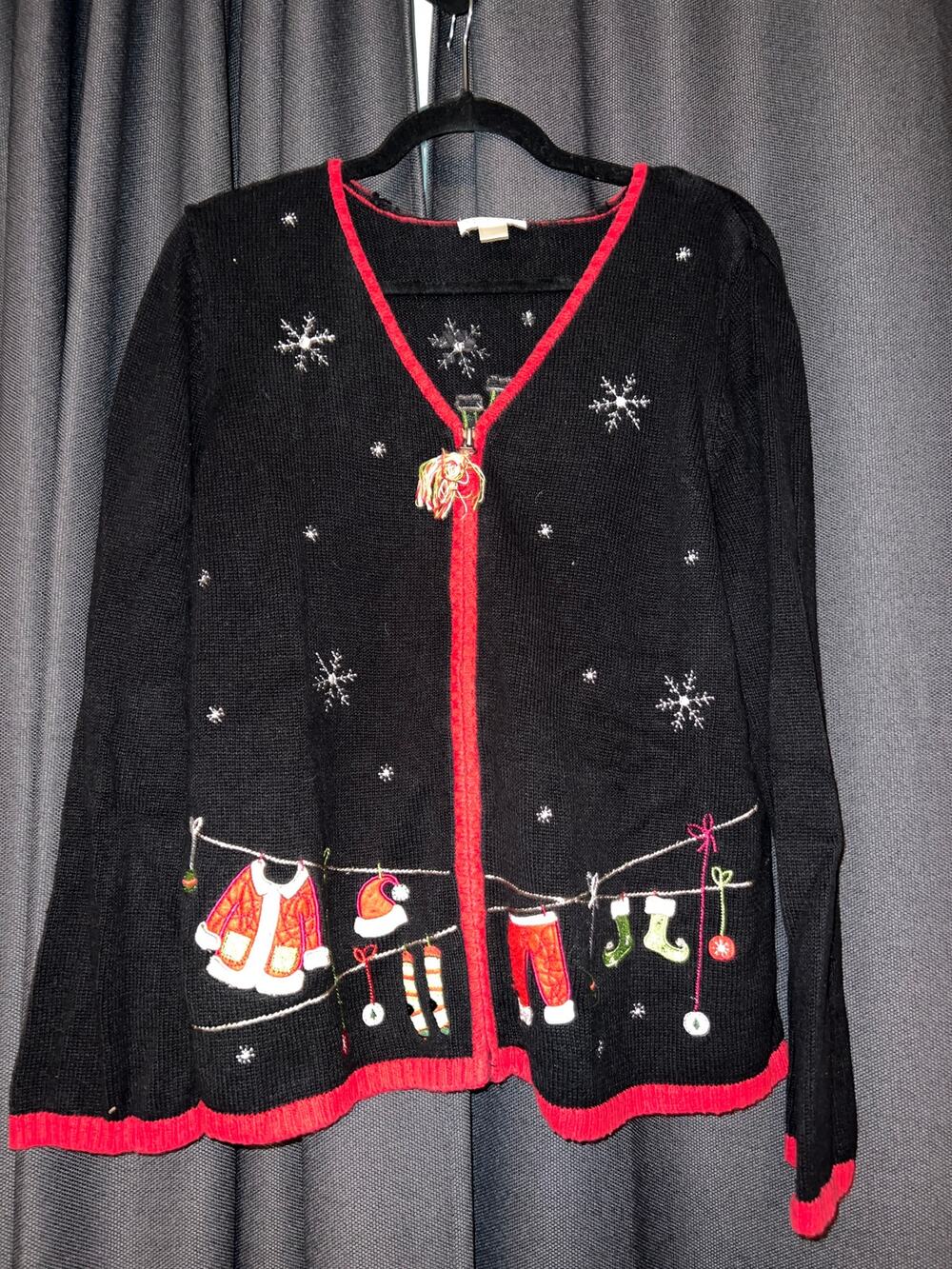 Ugly Christmas Sweater Xmas Cardigan Size XL